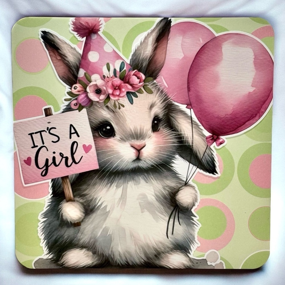 Handmade Baby Girl Greeting Card
